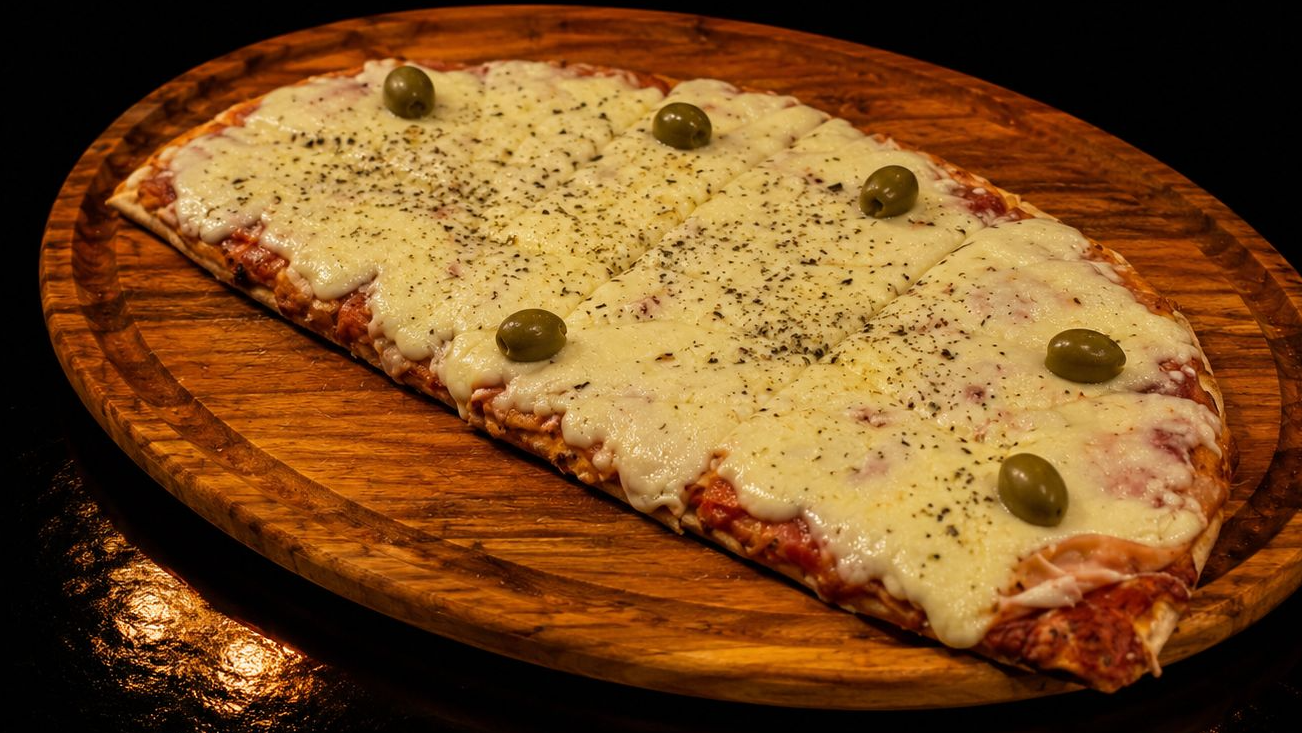 Media pizzas gigantes