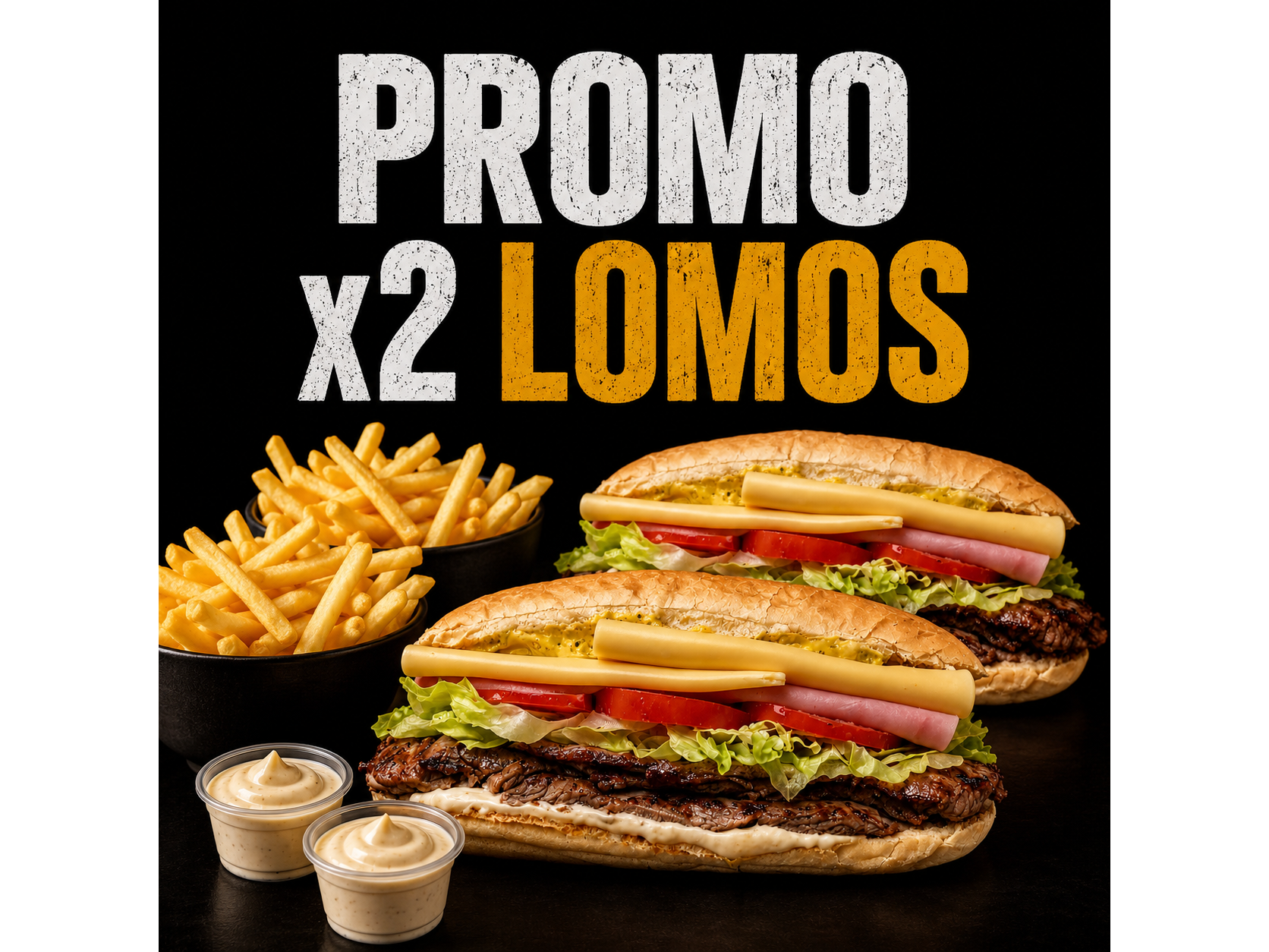 x2 LOMOS COMPLETOS