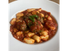 Lunes: ÑOQUIS DE PAPA CON SALSA, CARNE ESTOFADA, QUESO SARDO
