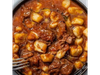 Martes: Estofado de carne con ñoquis de papa, queso sardo