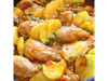 Miércoles: POLLO A LA PORTUGUESA CON PAPAS.