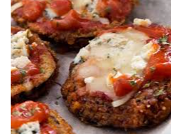 Lunes: hamburguesas caseras a la napolitana con revuelto de zapallito, espinaca y queso.