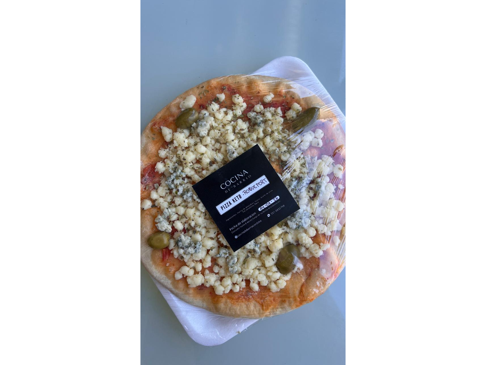 PIZZETA KETO ROQUEFORT FRIZADA