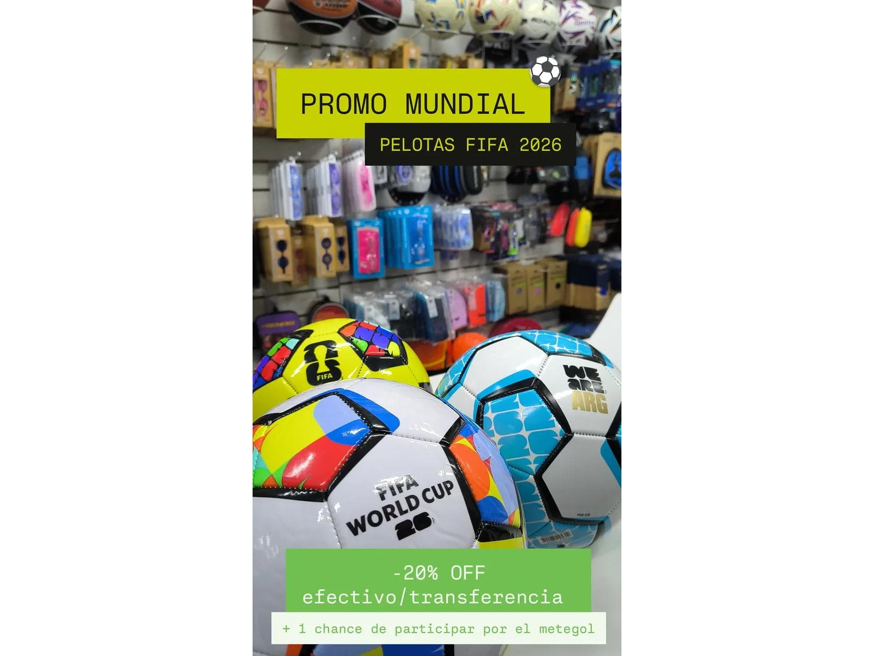 PROMO MUNDIAL 20%OFF