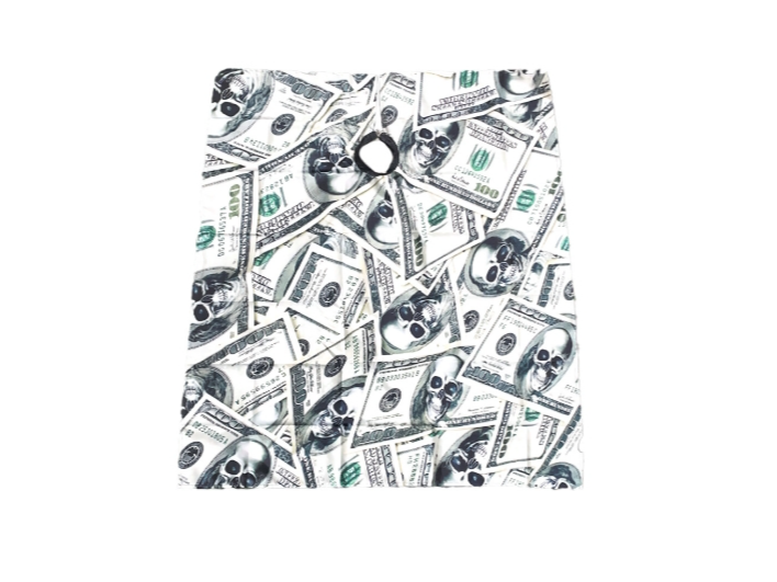 CAPA CALAVERA Y DOLAR C/ GANCHO