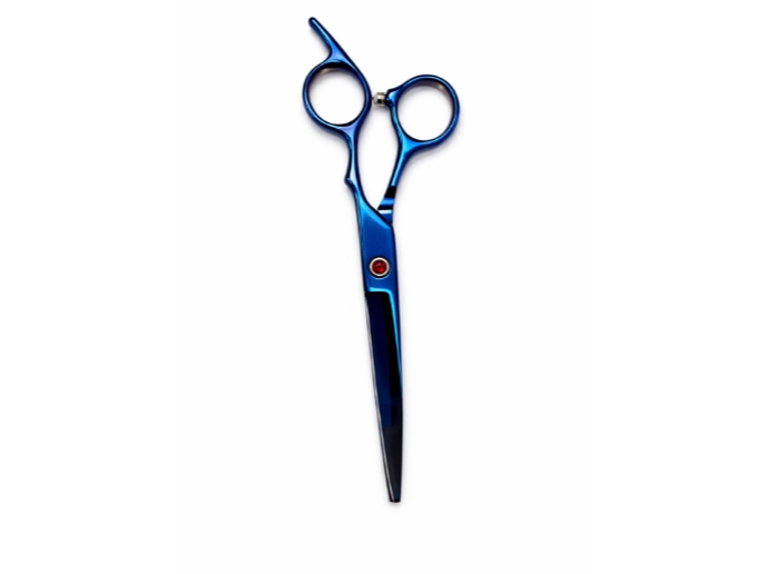 TIJERA PULIR AZUL DIAMANTE ROJO