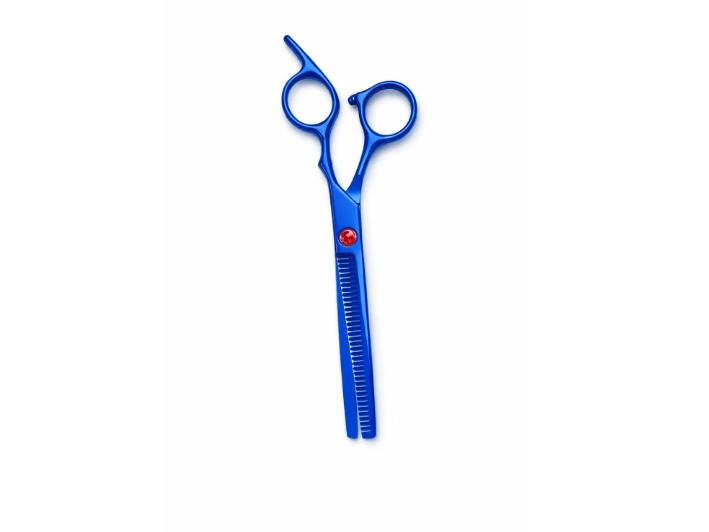 TIJERA PULIR AZUL DIAMANTE ROJO