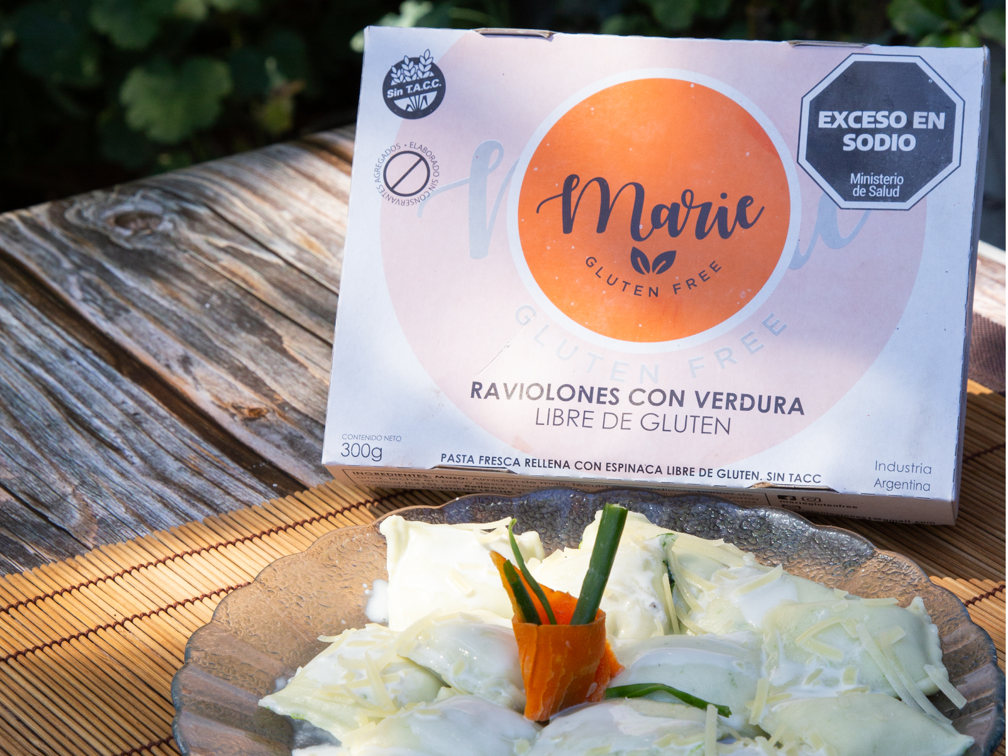Raviolones de verdura (caja x 300 gr.)