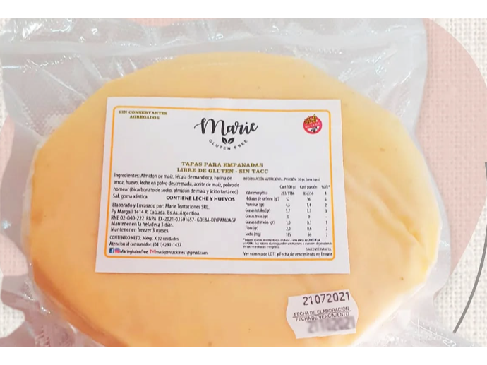 Tapas para empanadas clásicas tipo rotisera (grandes) (6u)