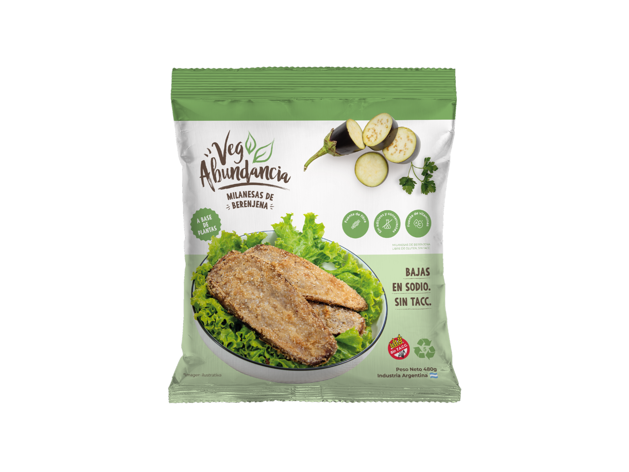 Milanesas de Berenjena- 480 gr