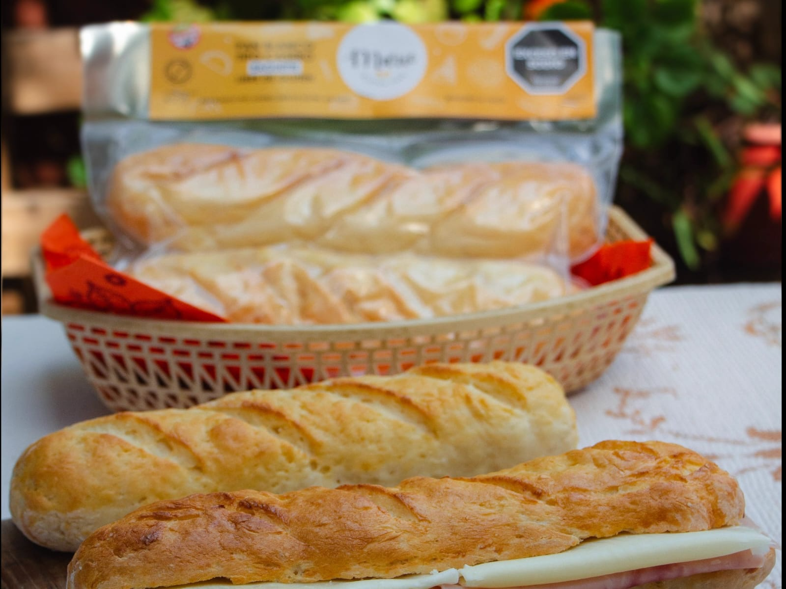Pan tipo casero baguette (450 grs)