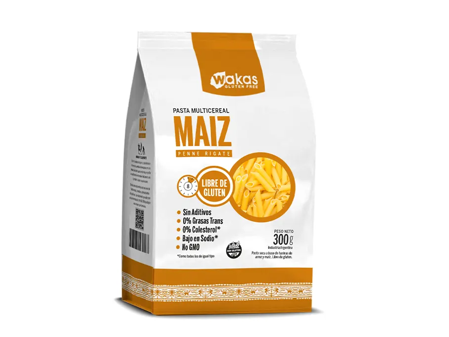 FIDEOS PENNE RIGATE MAÍZ X 300 GRS