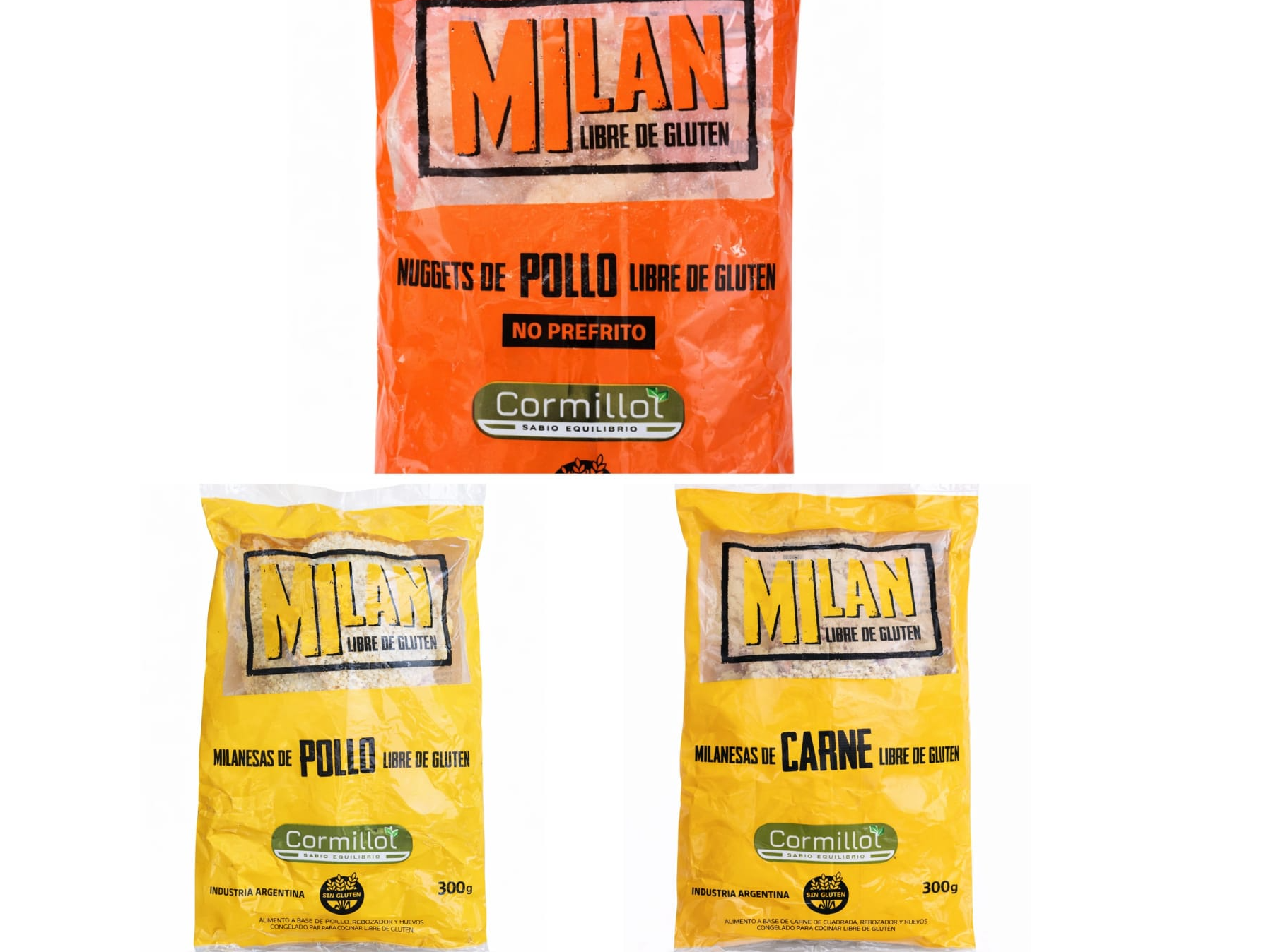 PROMO nuggets de pollo+mila de carne+mila de pollo