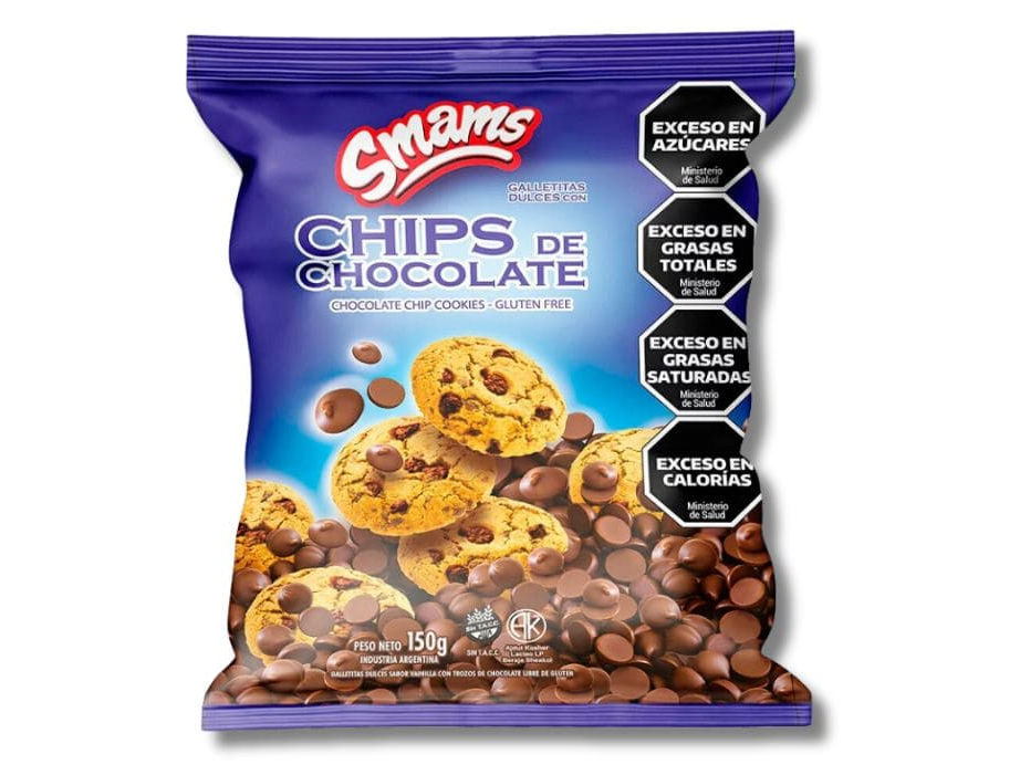 GALLETITAS DE CHOCOLATE C/ CHIPS NEGRO SMAMS X 150 GR