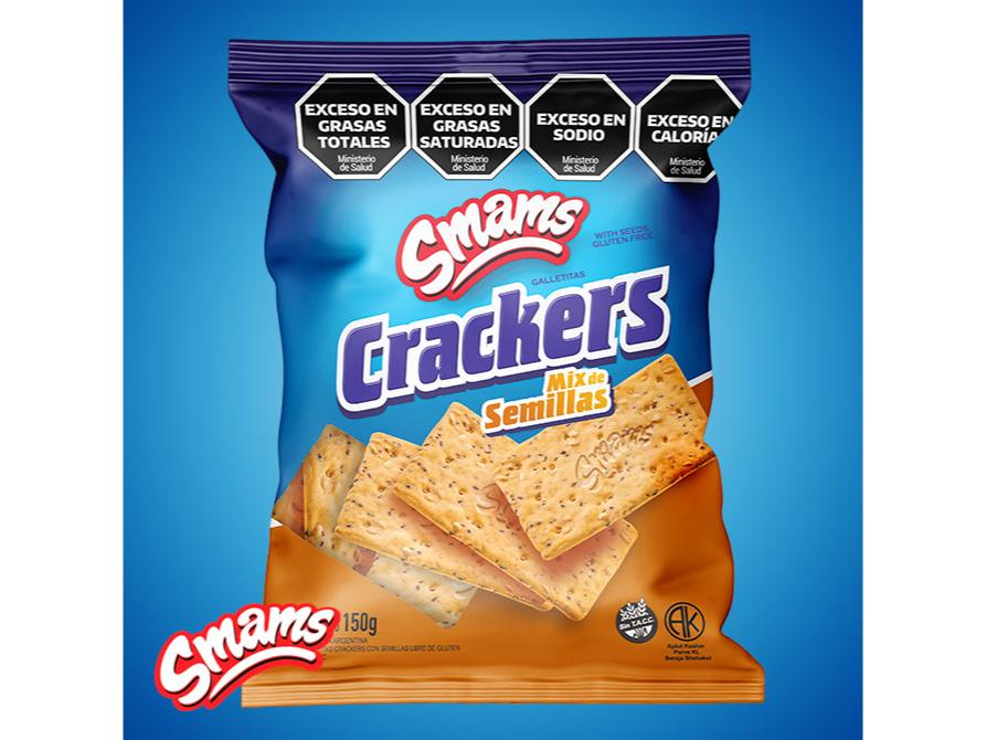 GALLETITAS CRACKERS CON SEMILLAS SMAMS X 150 GR