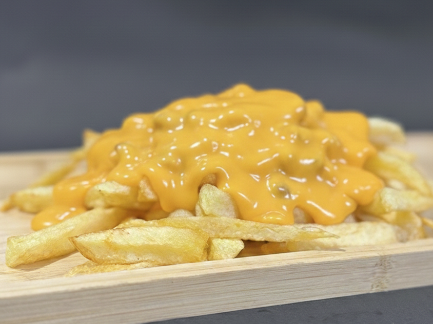 Papas con cheddar