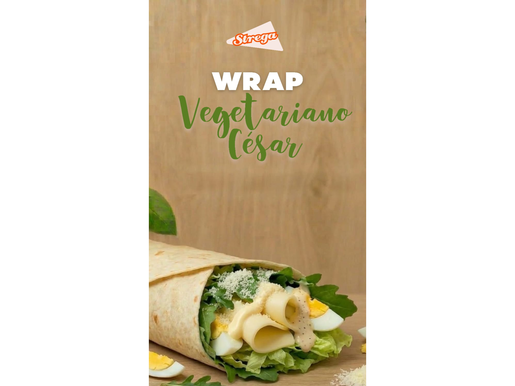 Wrap Vegetariano Cesar con Aquarius o Agua de Regalo