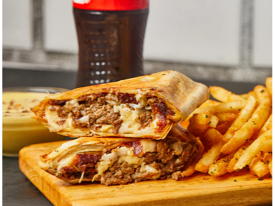Taco Roll de Bondiolita y Muzzarella de Strega San Francisco