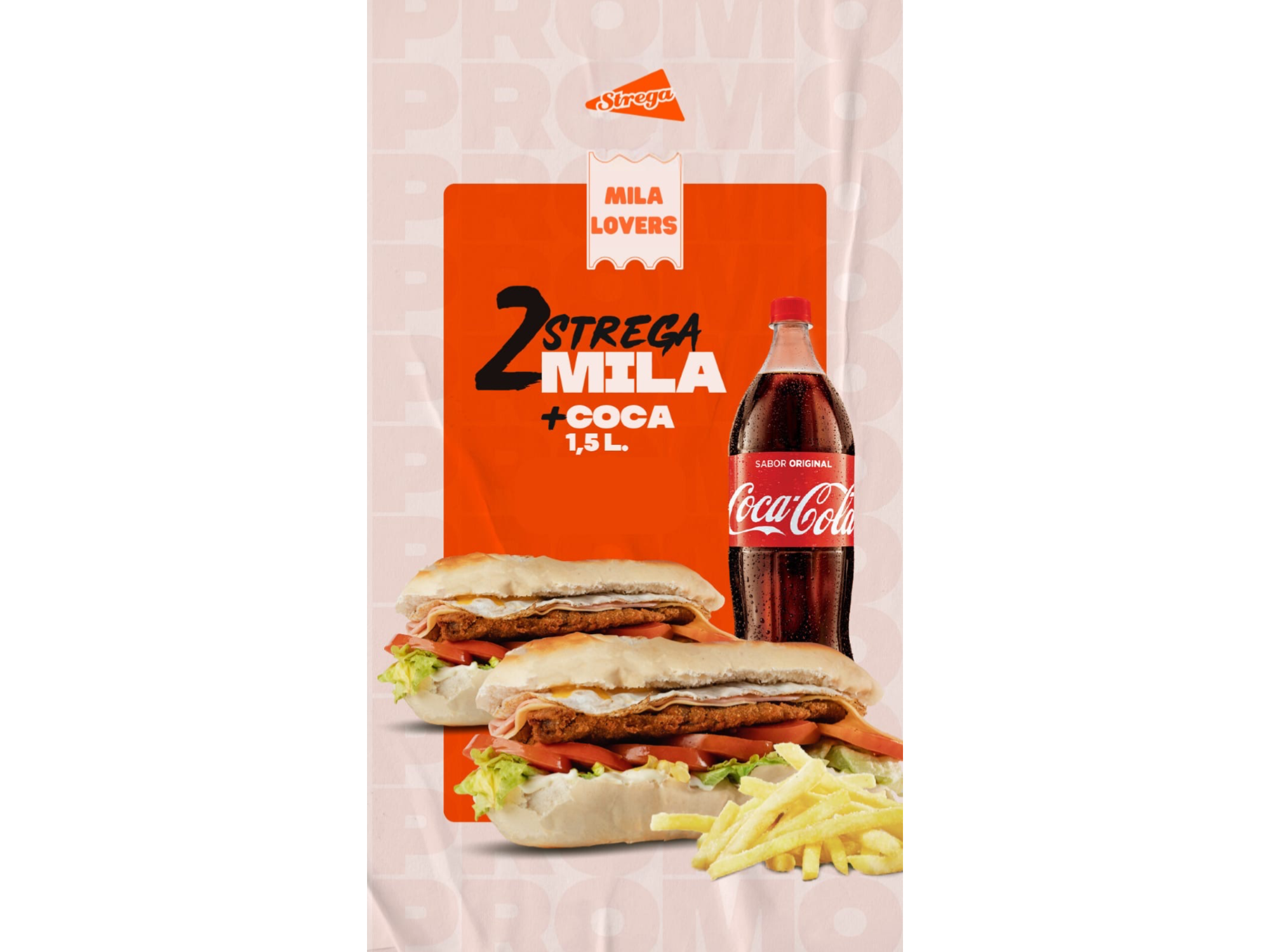 2 Strega Mila + Coca 1,5 lt 