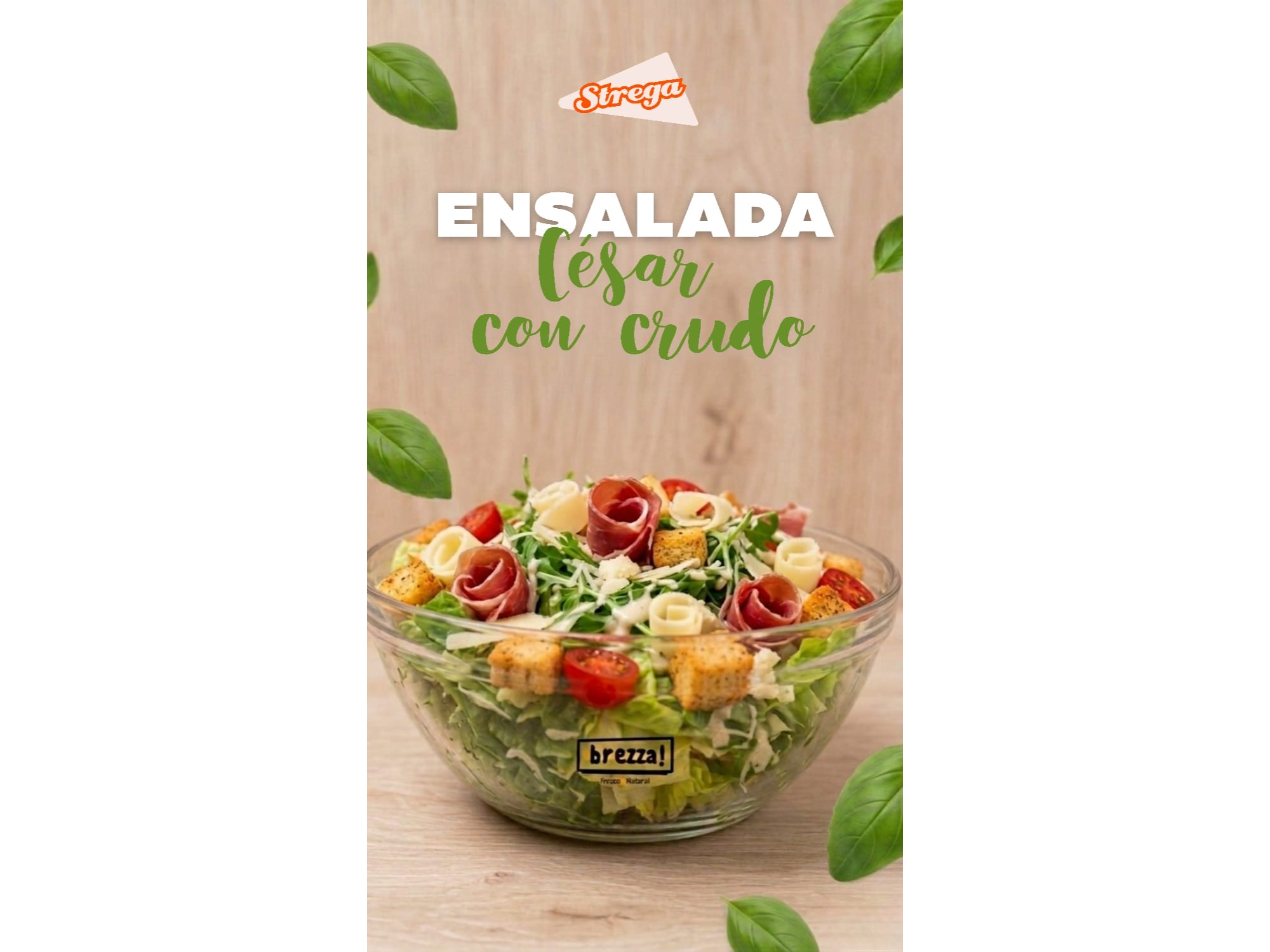Ensalada César con Crudo de Strega San Francisco