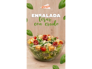 Ensalada César con Crudo de Strega San Francisco