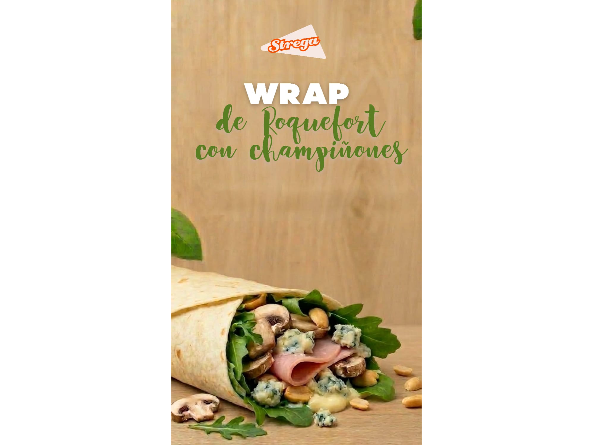 Wrap Roquefort y Champignon con Aquarius o Agua de Regalo