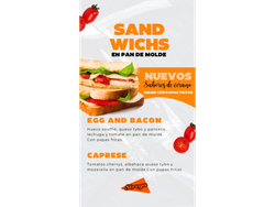 Sandwich Caliente Caprese