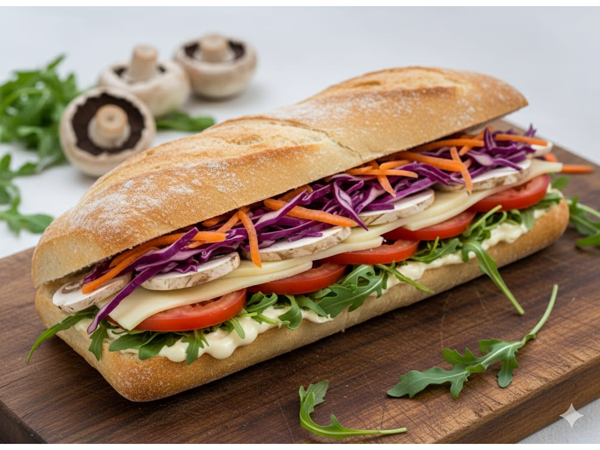 Sándwich Frio Vegetariano