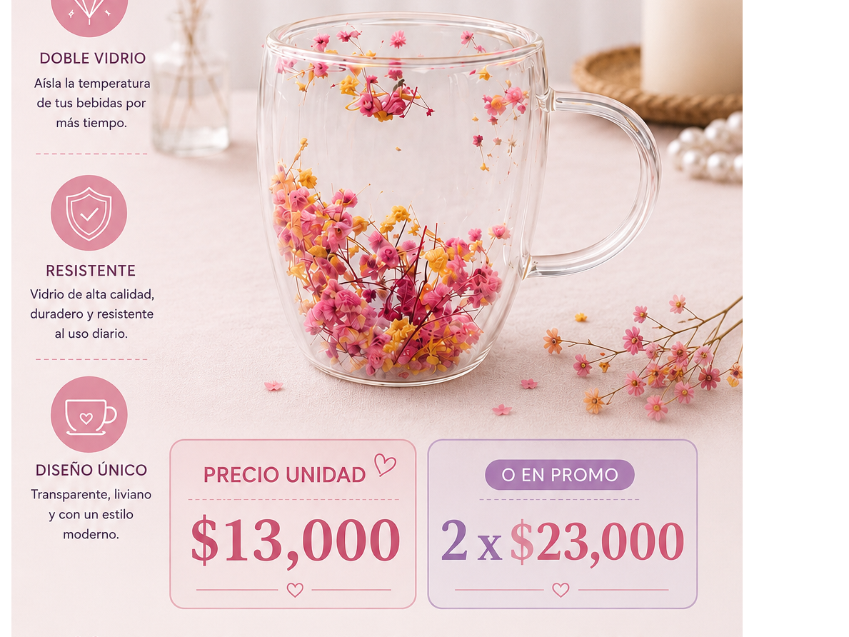 Tazas flores
