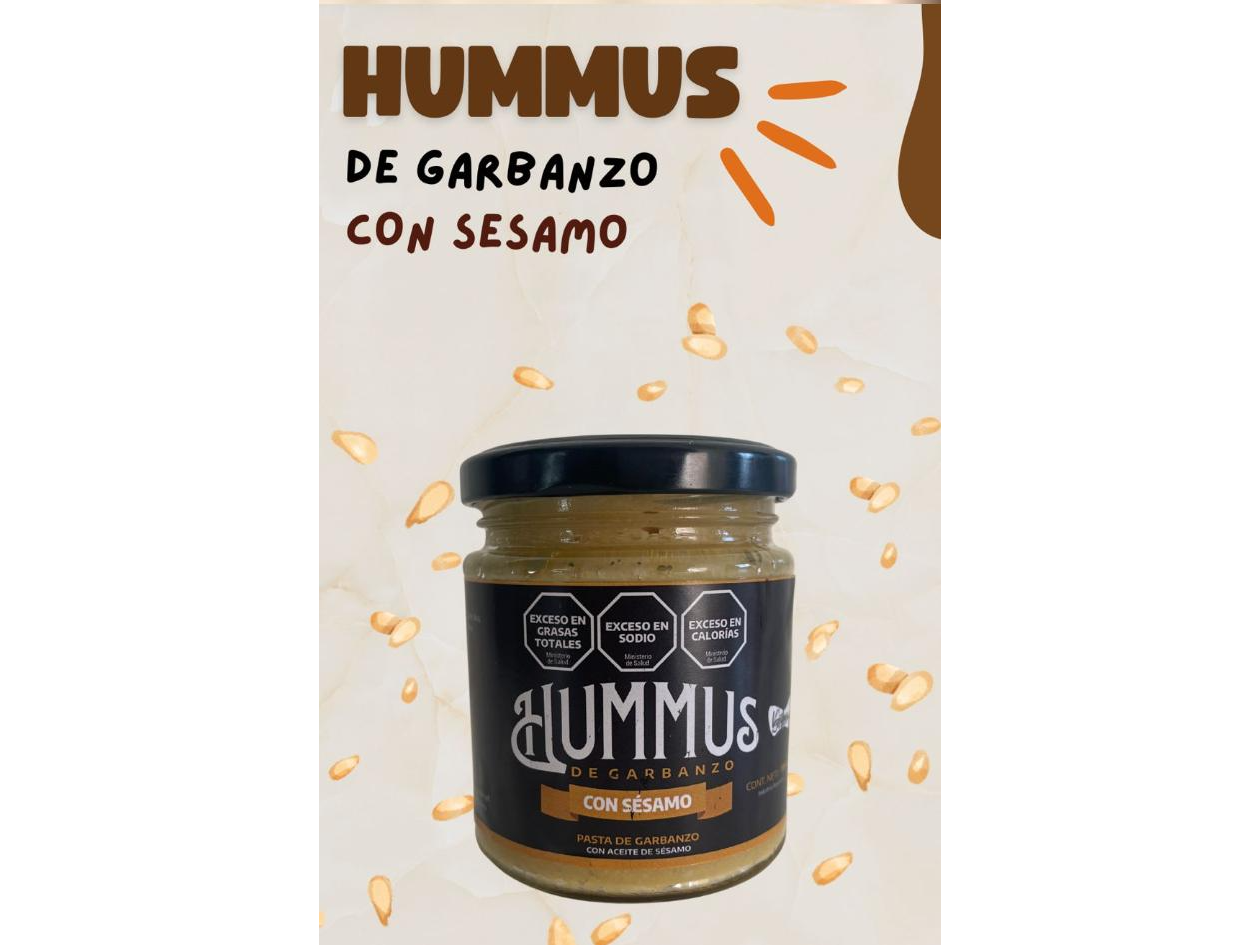 HUMMUS  DE GARBANZO CON ACEITE DE SESAMO x 170gs Vidrio (Copia)