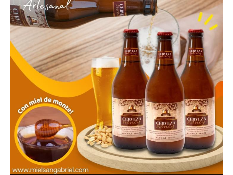 Cerveza artesanal "Honey" 500cc Vidrio