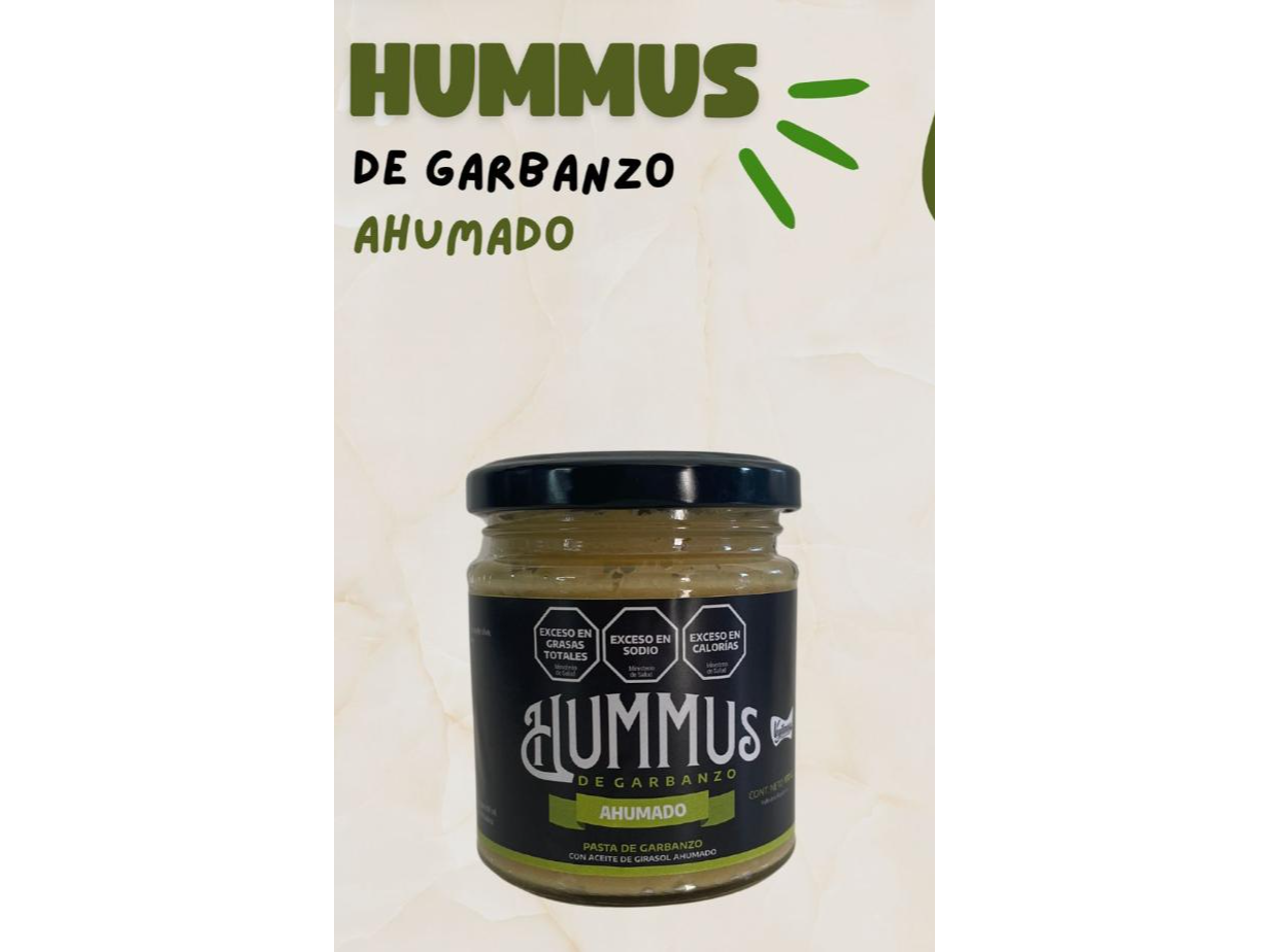 HUMMUS  DE GARBANZO AHUMADO x 170gs Vidrio