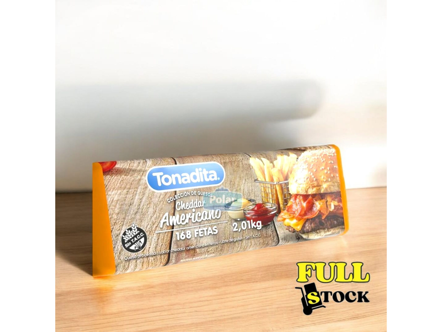 CHEDDAR 168 FETAS AMERICANO TONADITA