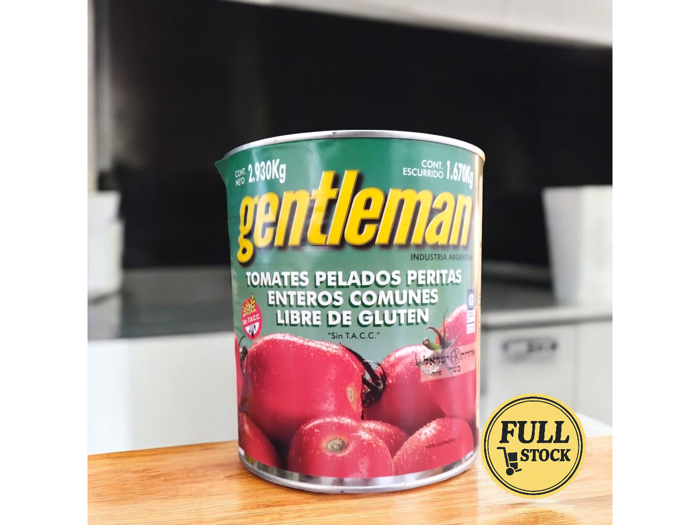 TOMATES PELADOS PERITAS ENTEROS GENTLEMAN X 2.930 KG