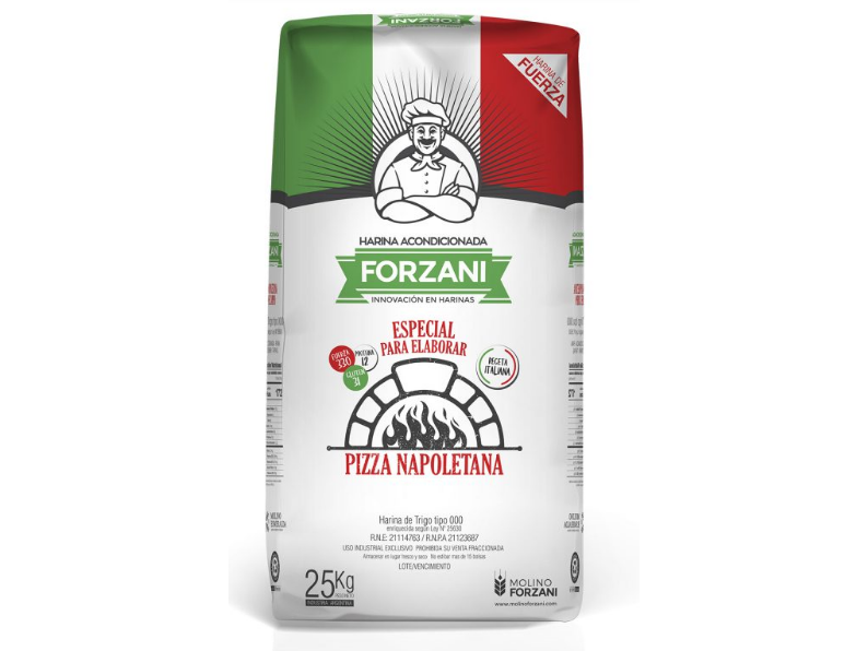 HARINA NAPOLETANA FORZANI X 25 KG