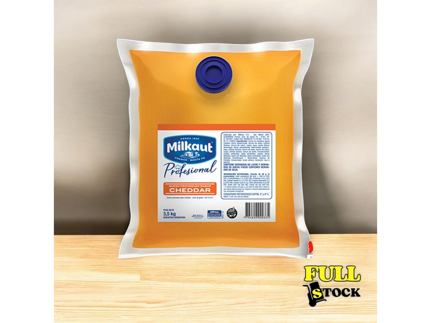 CHEDDAR POUCH MILKAUT X 3.5KG