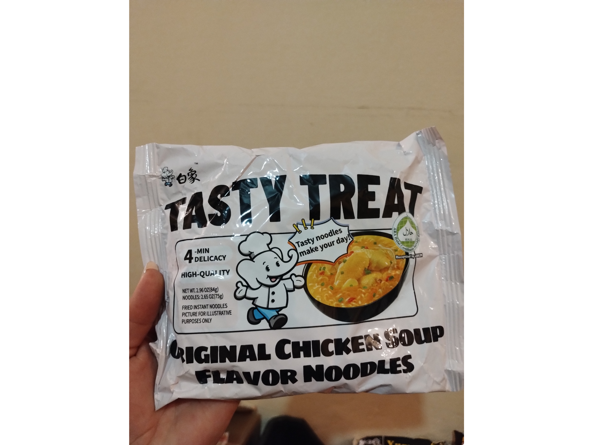 Fideos con sabor a sopa de pollo