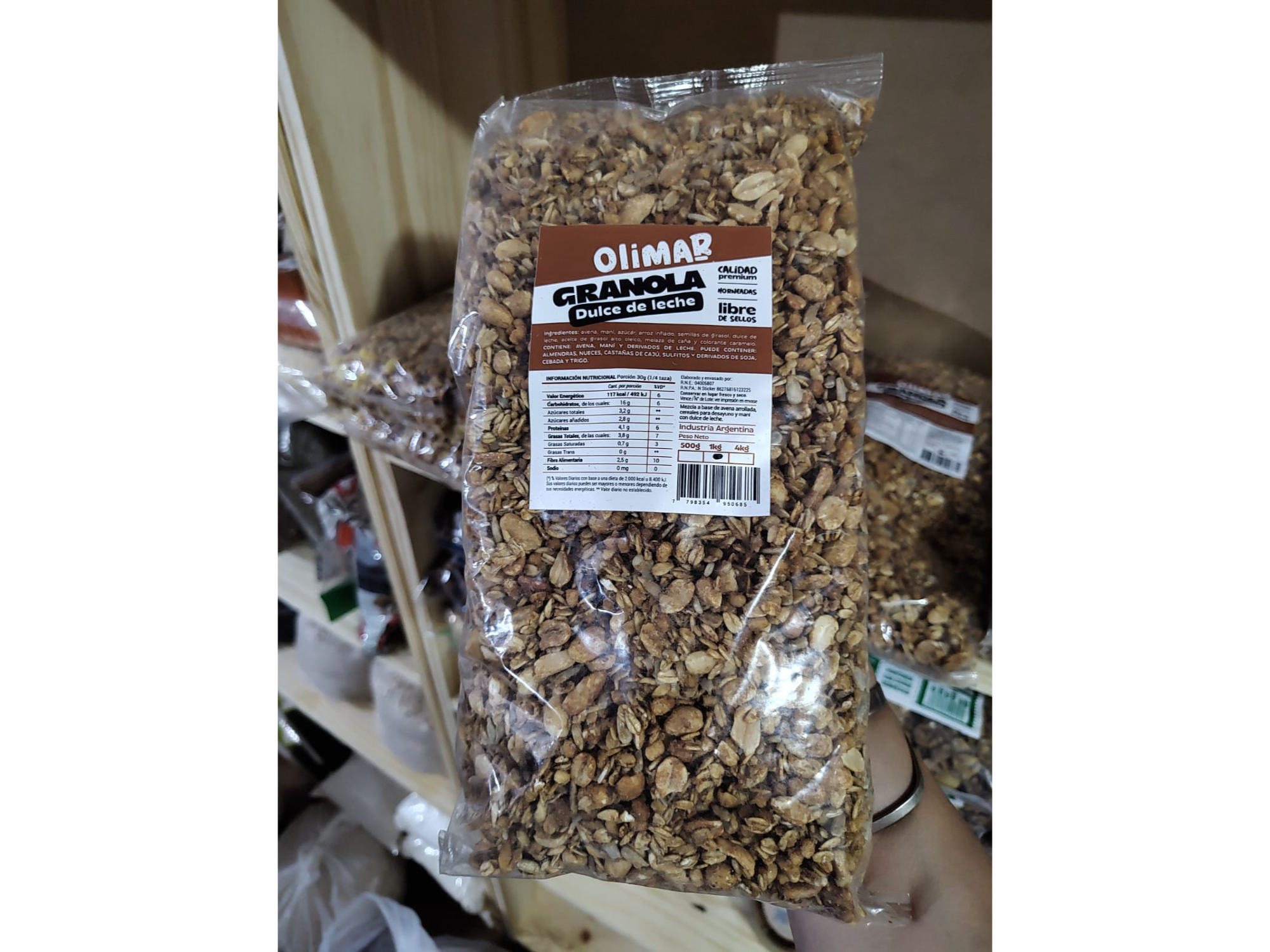 GRANOLA 1 KG D.D.LECHE " OLIMAR"