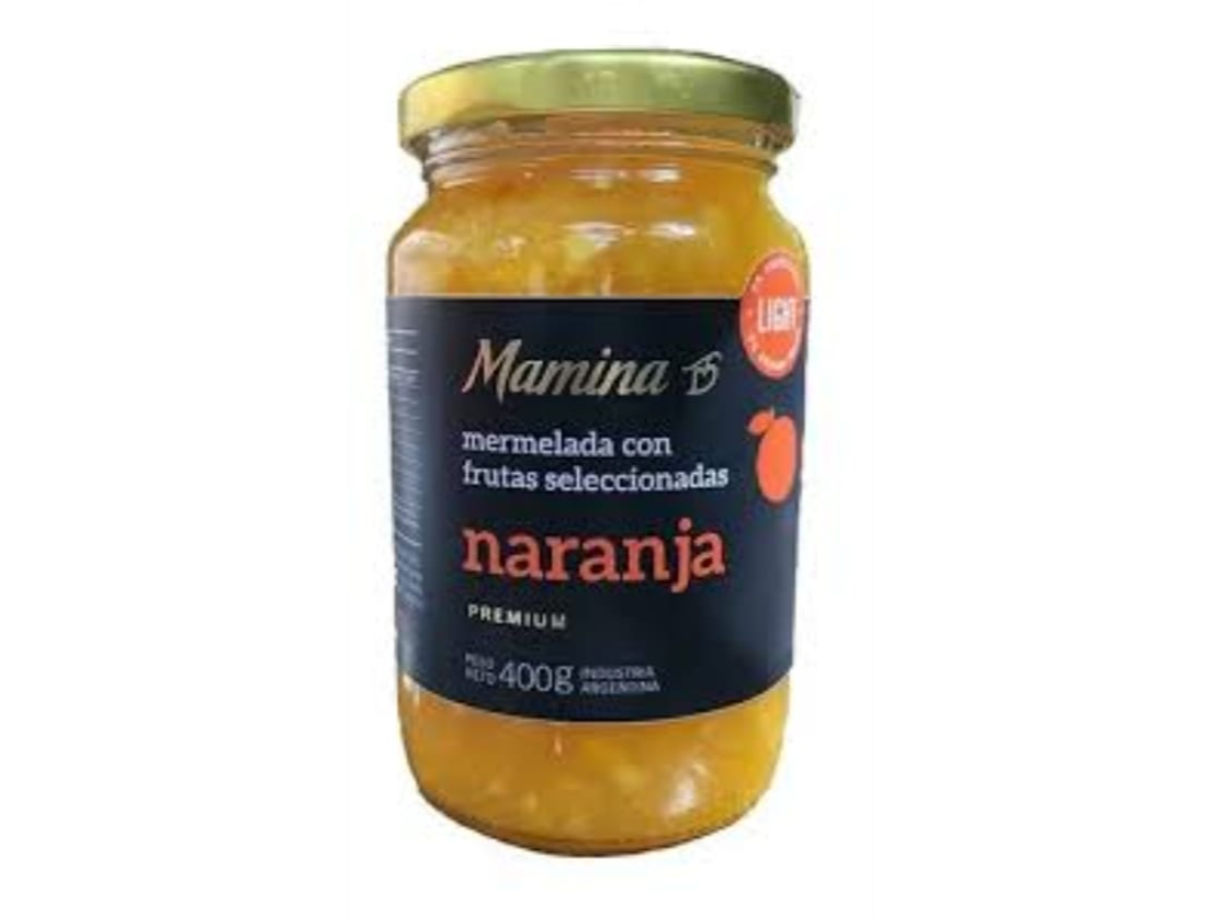 MERMELADA "MAMINA" NARANJA LIGHT X 400 GRS