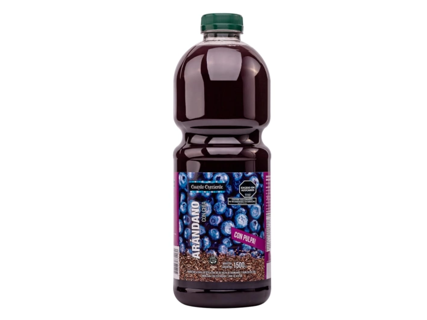 JUGO DE ARANDANOS C/ CHIA X 1.5 L "CUARTO CRECIENTE"