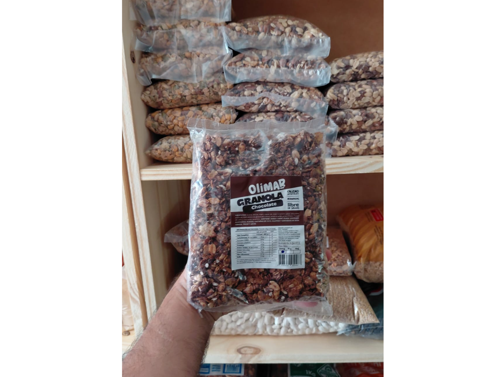 GRANOLA 1 KG CHOCOLATE "OLIMAR"