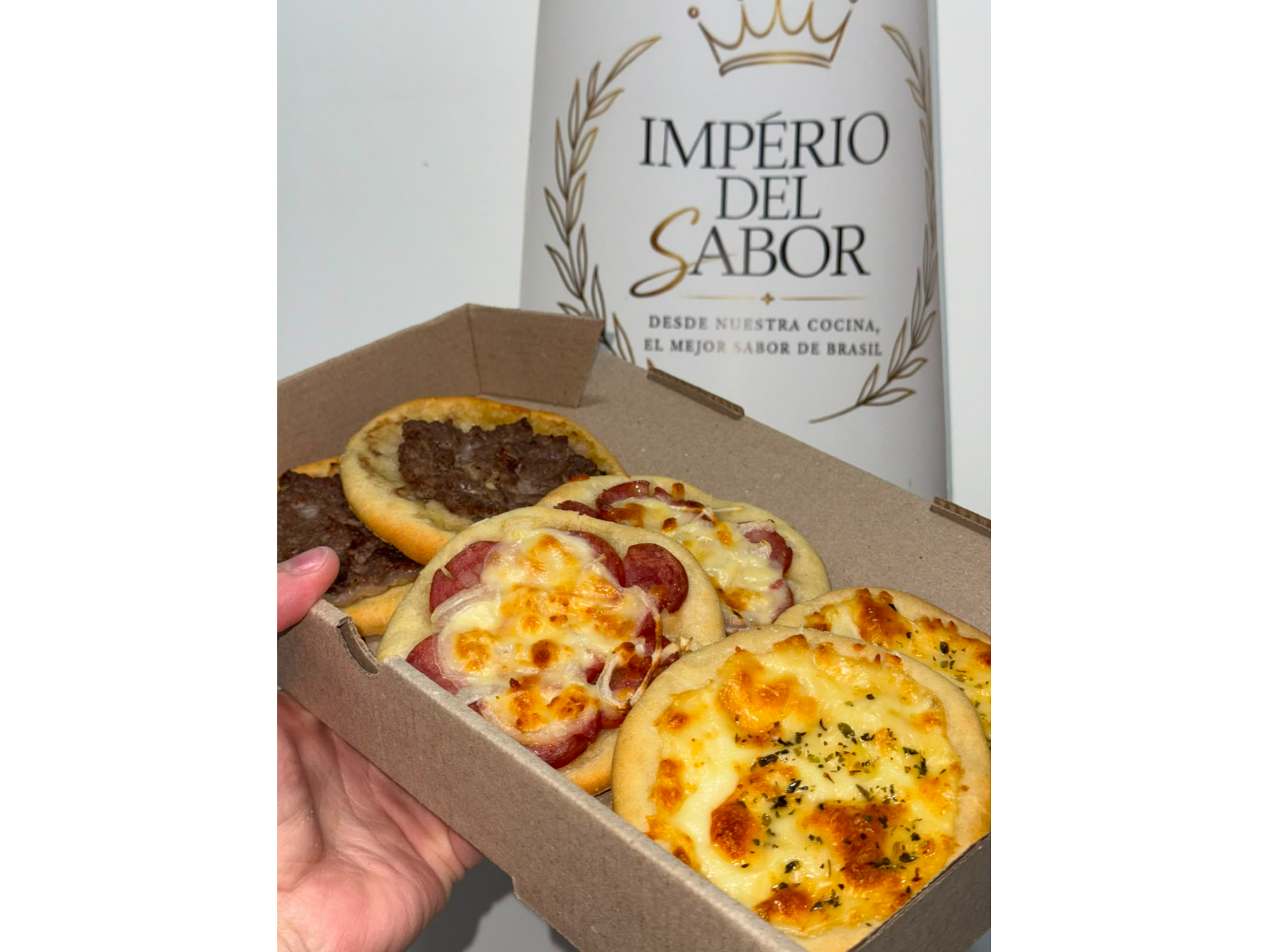 Esfirra de pollo con queso de Imperio del sabor