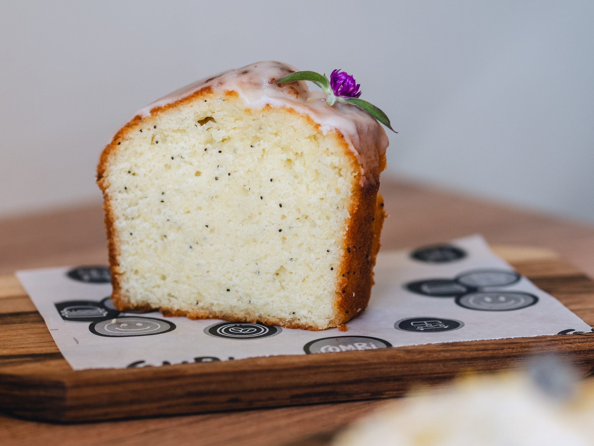 Porcion de budin del día