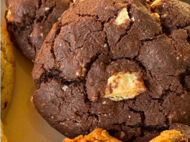 Cookie de cacao con chip de chocolate blanco SIN T.A.C.C