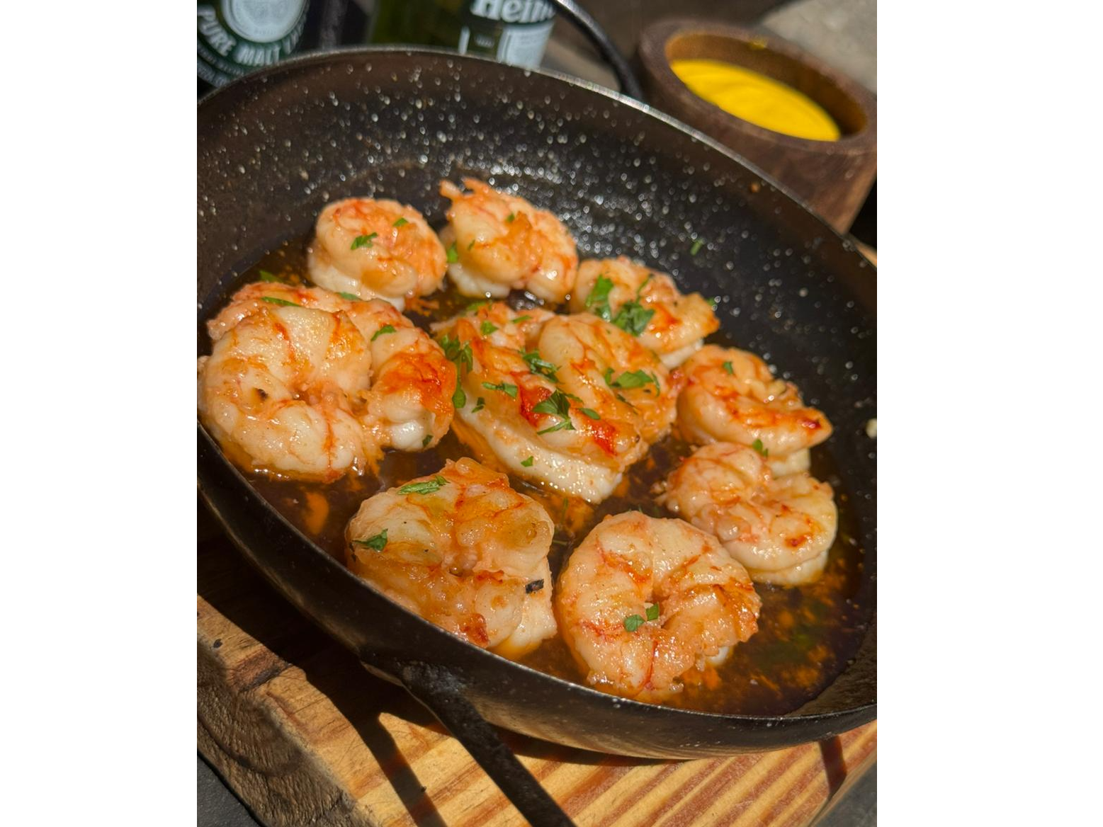 Langostinos Cola a la Plancha + Salsita de temporada