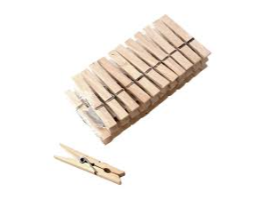 broches para ropa madera