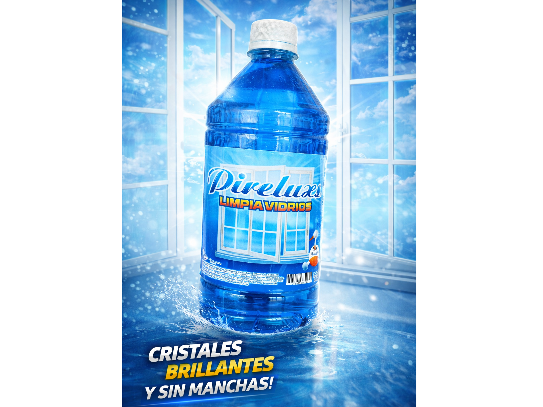 Limpia vidrios multiuso Pireluxs 1L