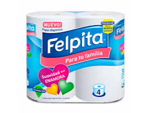 Papel Higienico blanco FELPITA