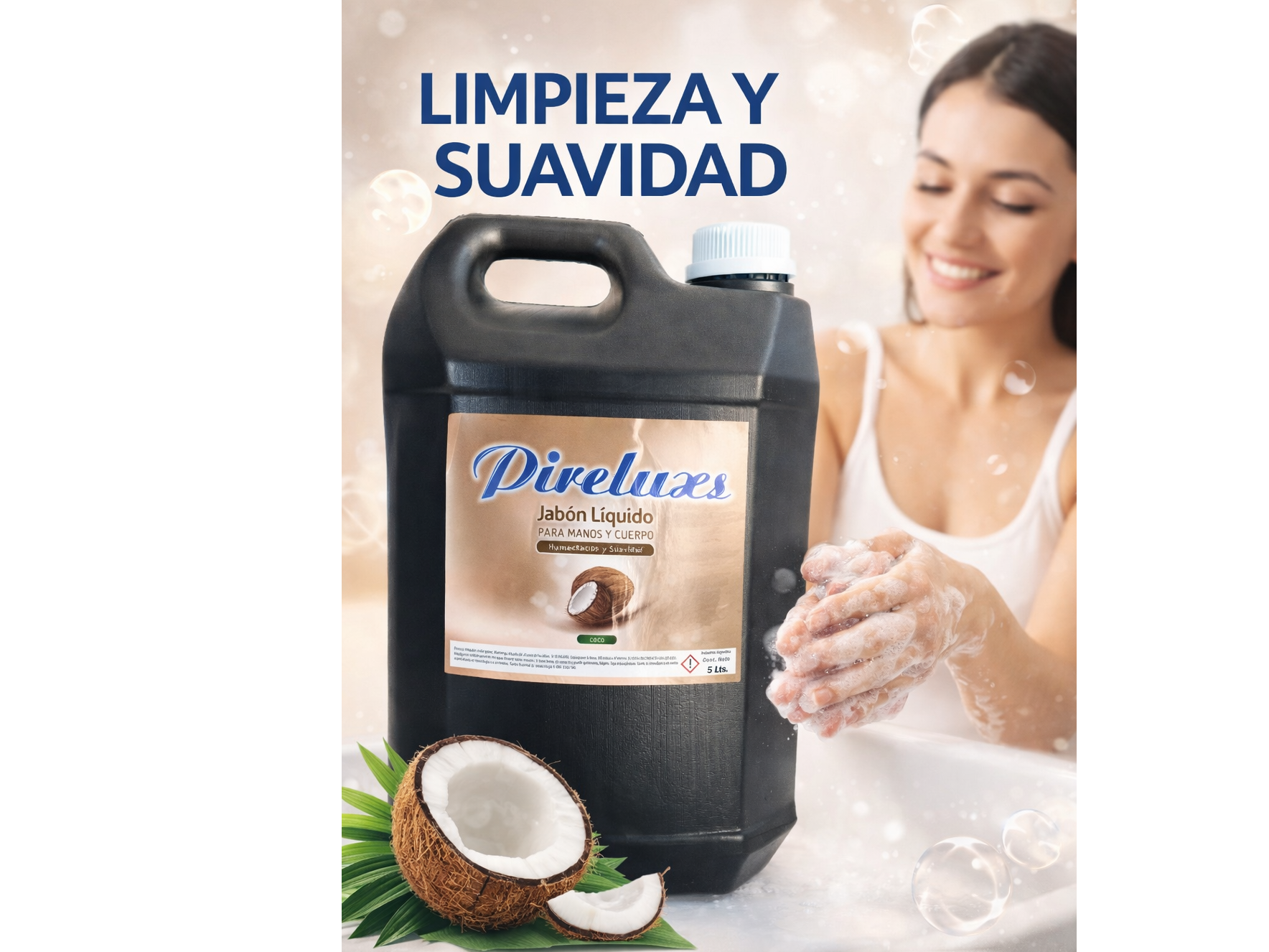Jabon liquido para manos 5L PIRELUXS
