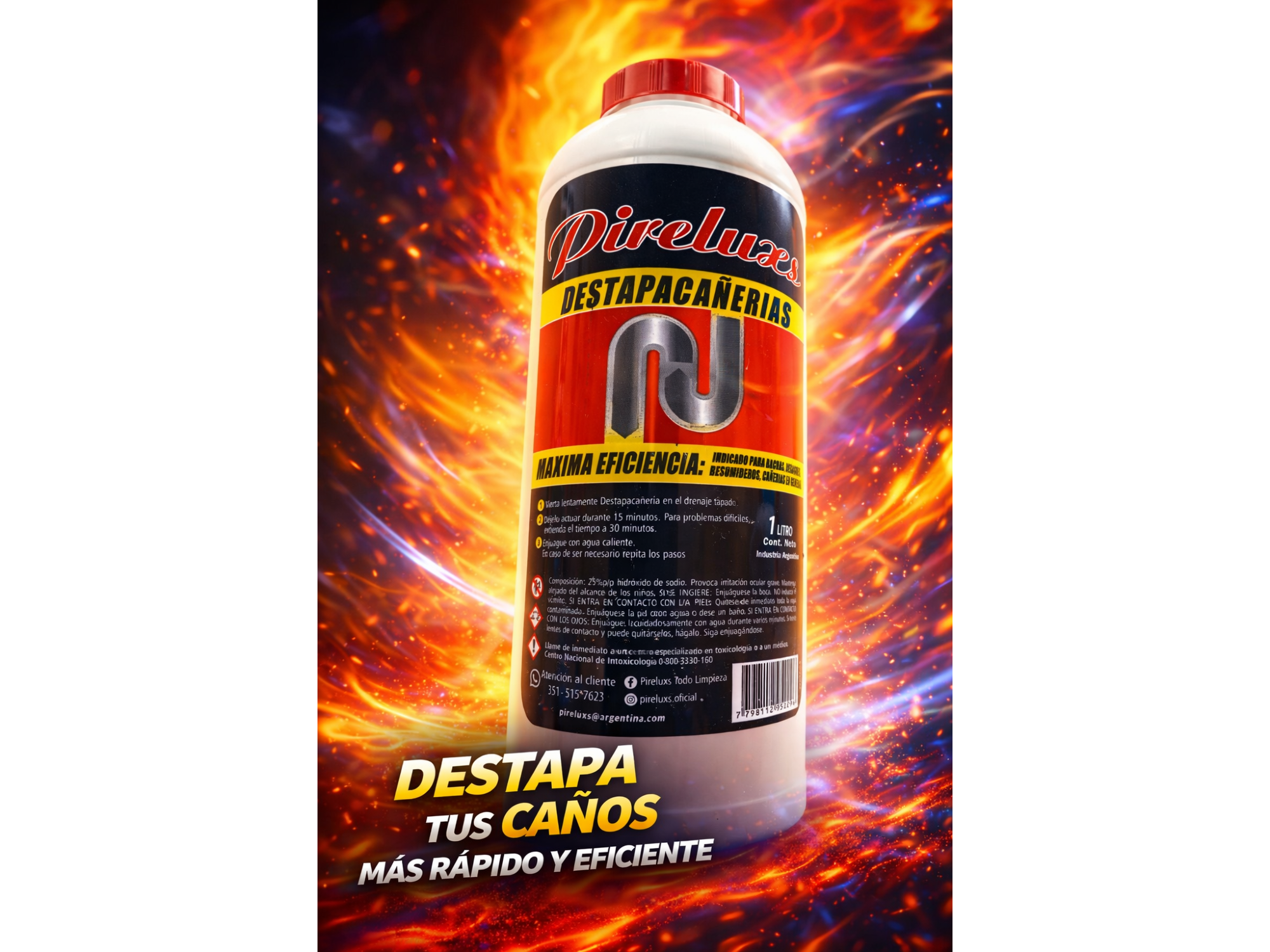 destapa cañeria 1L